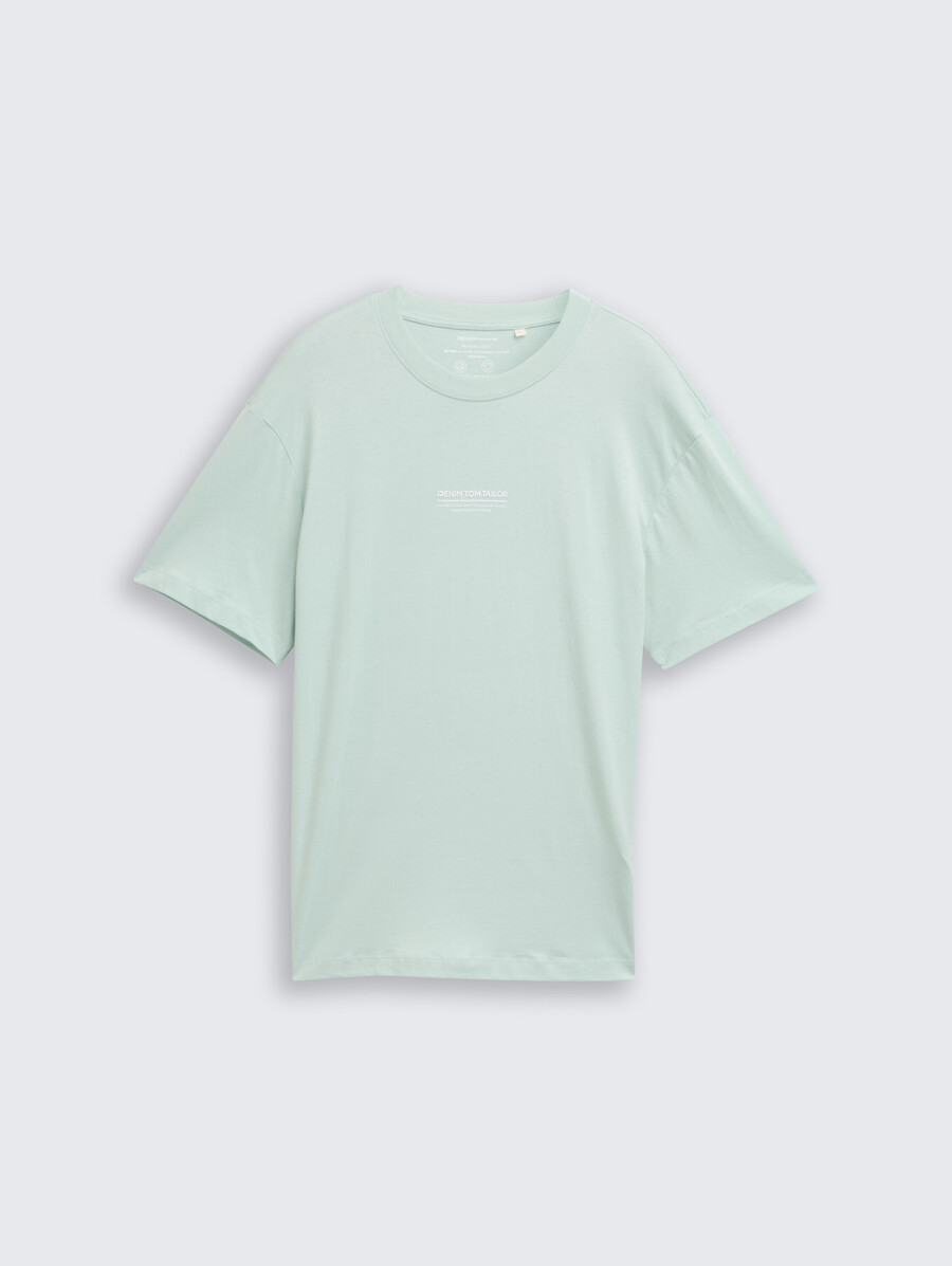 baumwoll-t-shirt mit lockerer passform