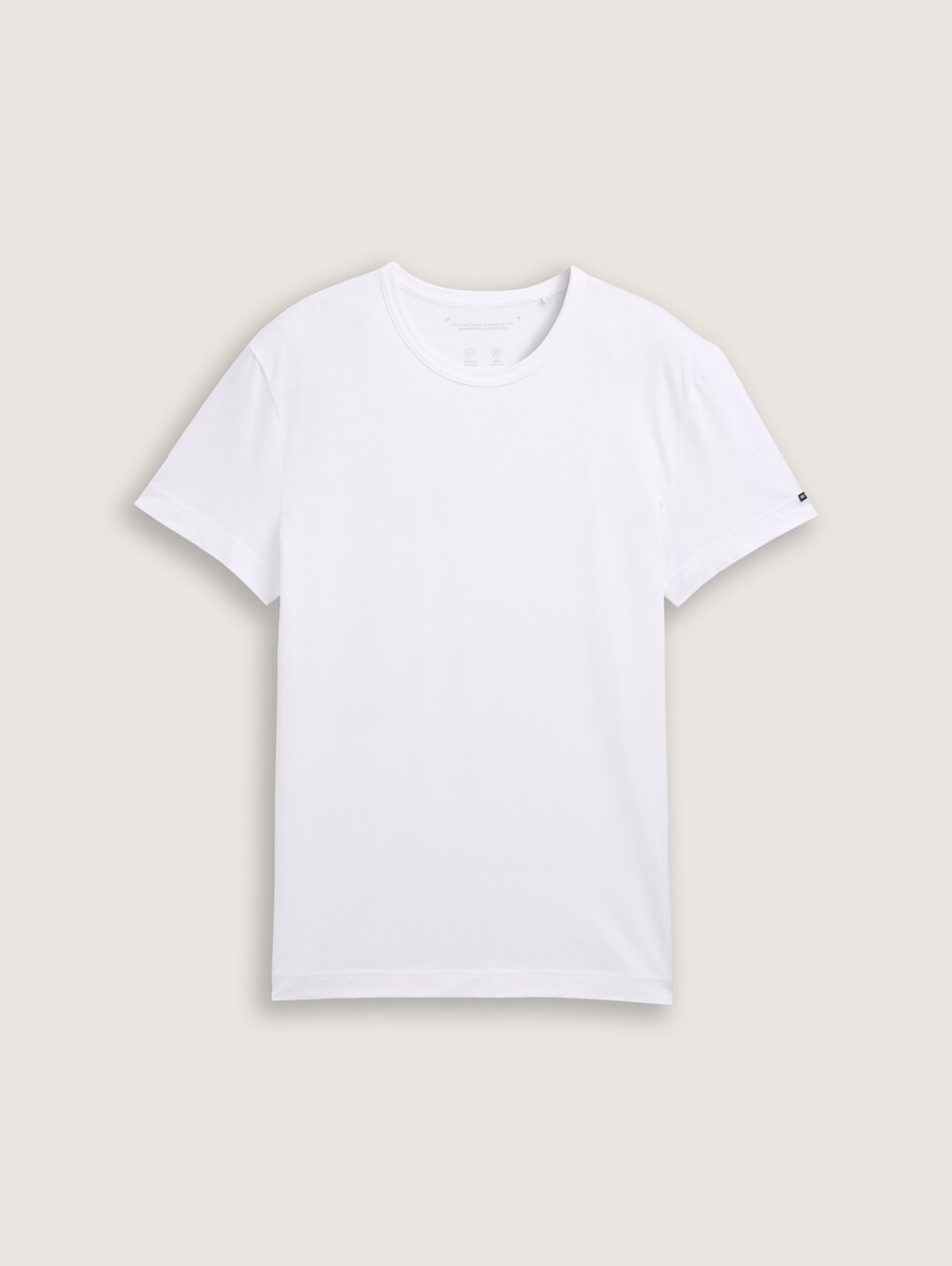 schmal geschnittenes t-shirt mit stretchanteil