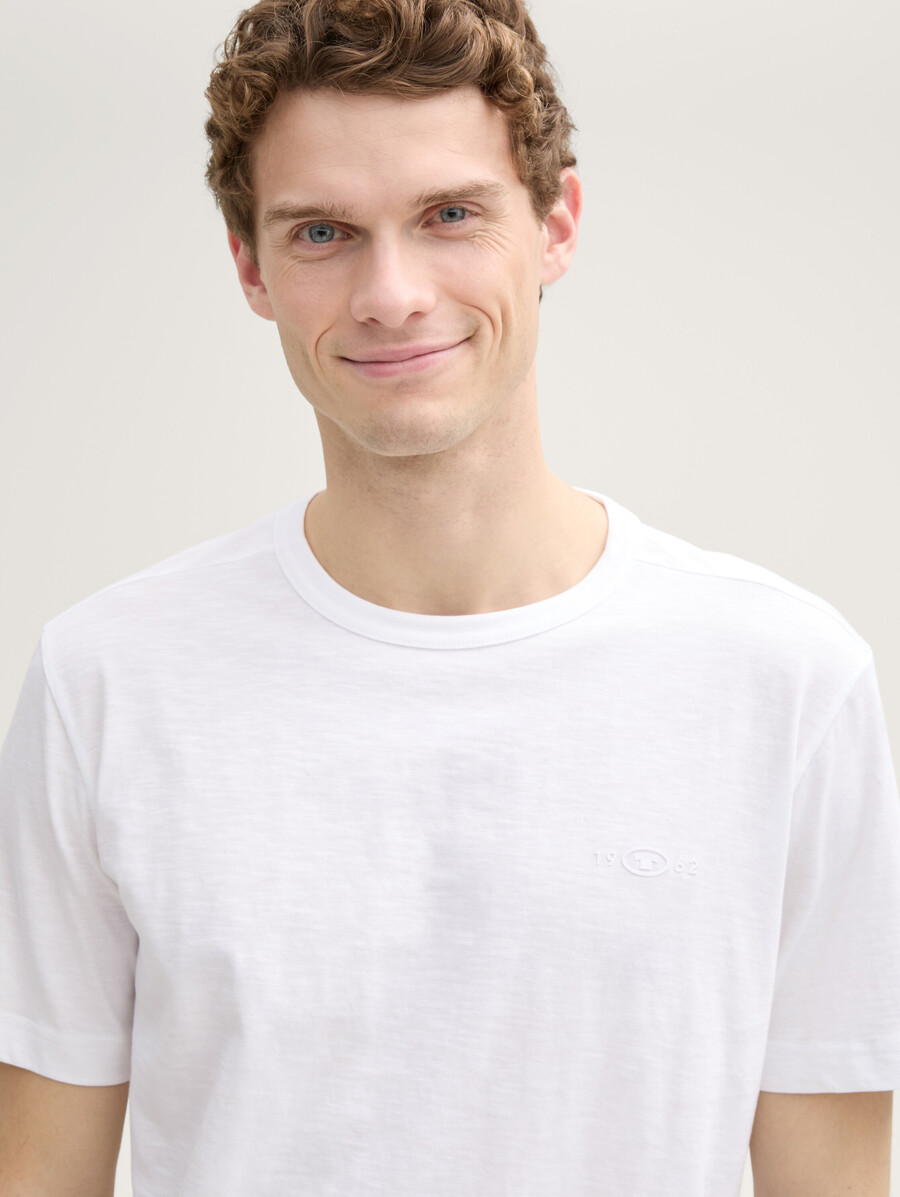 einfaches baumwoll-t-shirt