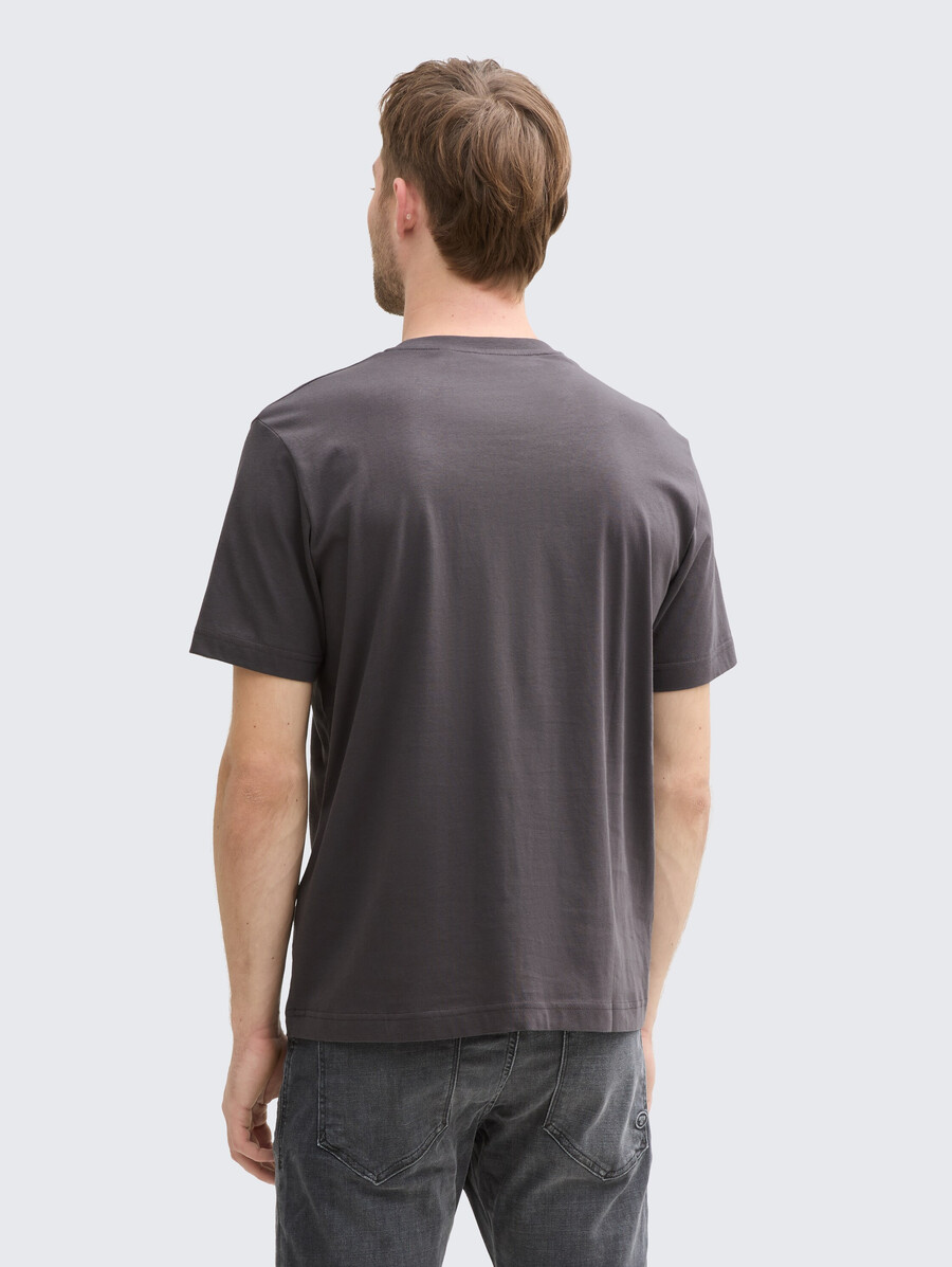 baumwoll-t-shirt mit logodruck