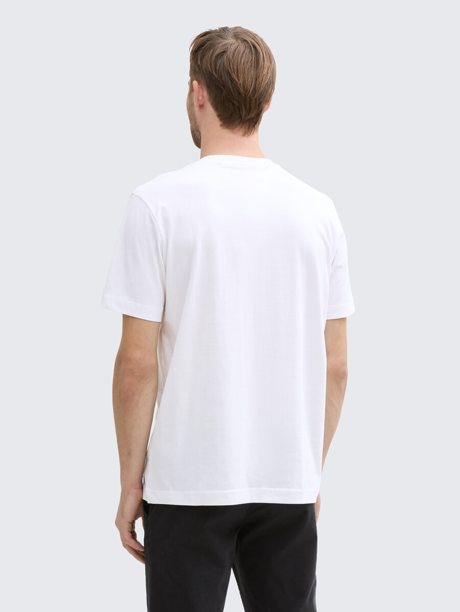 baumwoll-t-shirt mit logodruck