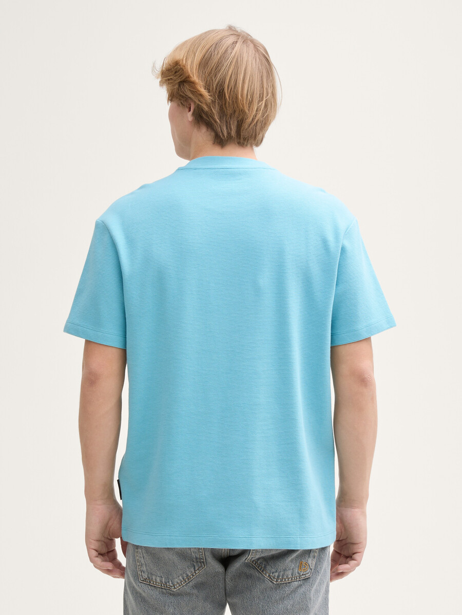 baumwoll-t-shirt mit lockerer passform