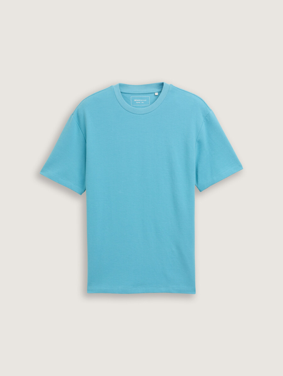 baumwoll-t-shirt mit lockerer passform