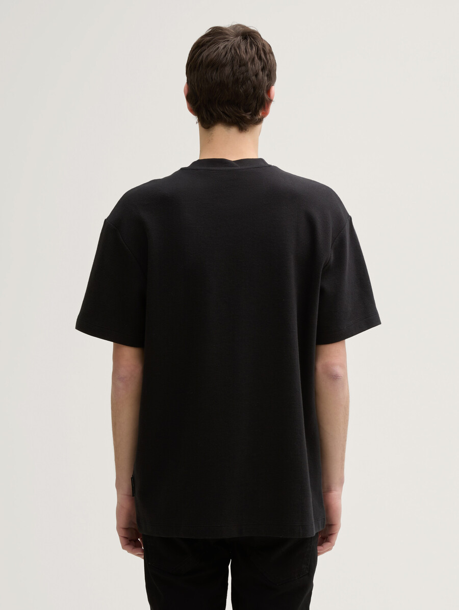 baumwoll-t-shirt mit lockerer passform