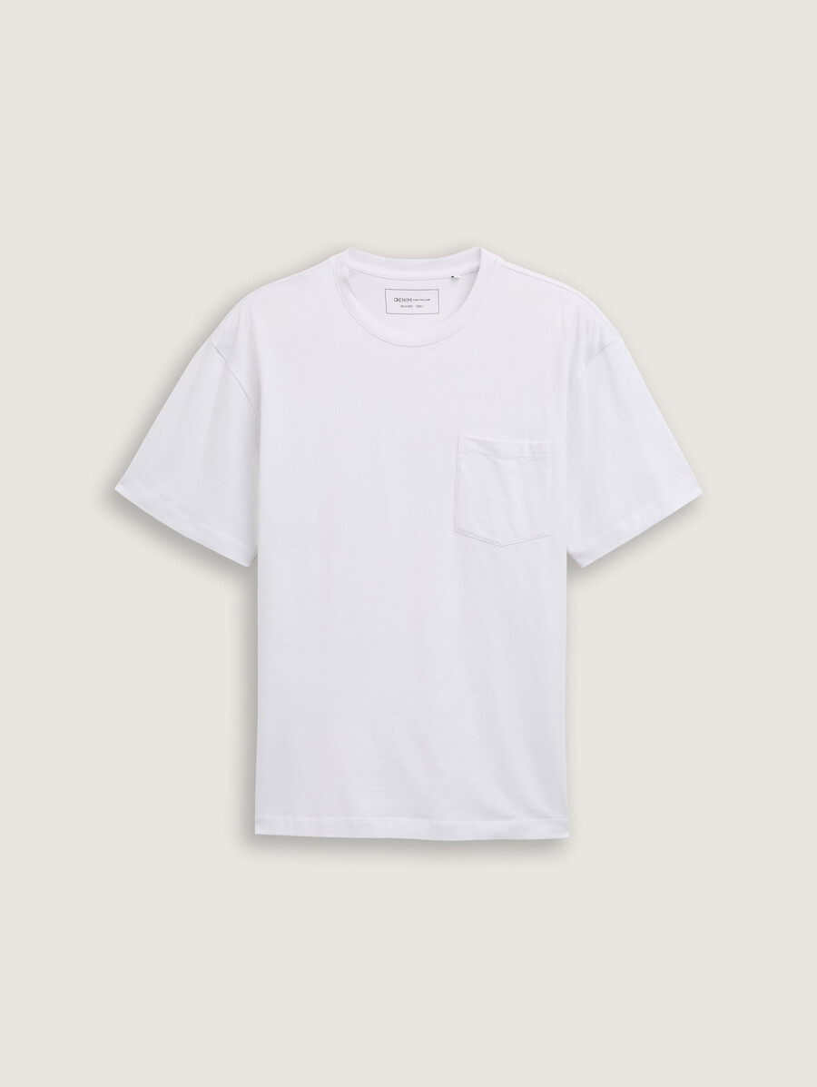 lässiges t-shirt mit brusttasche