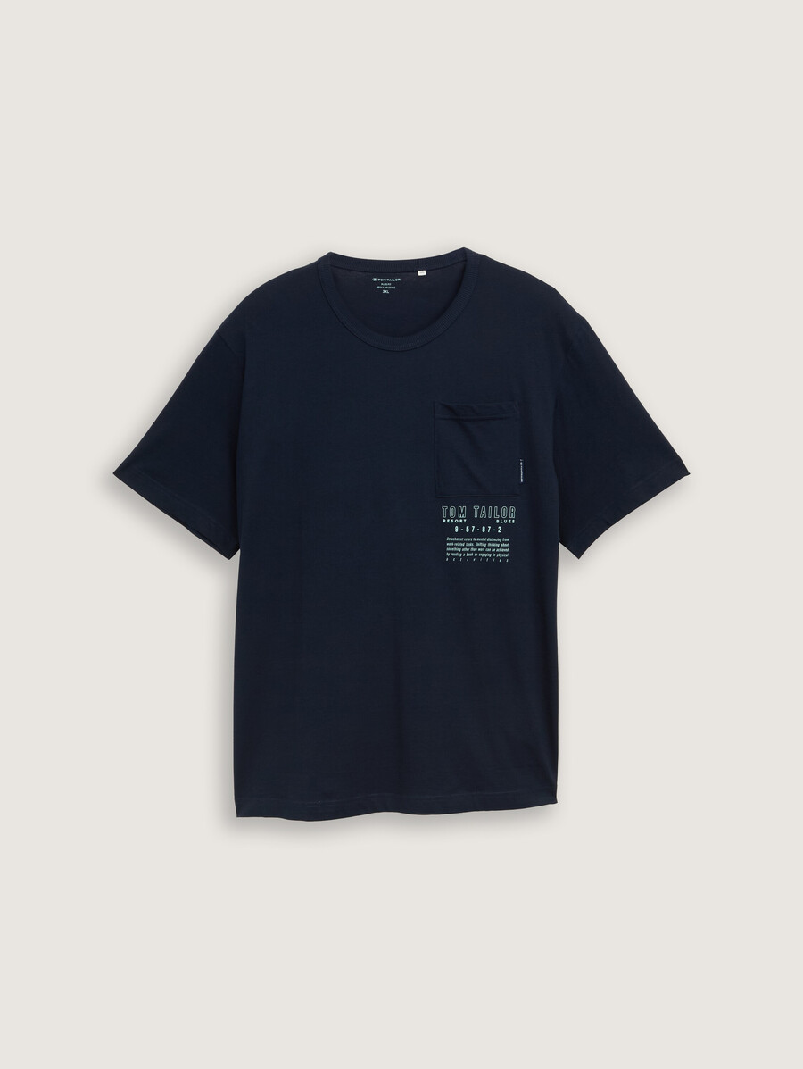 plus size – t-shirt mit brusttasche