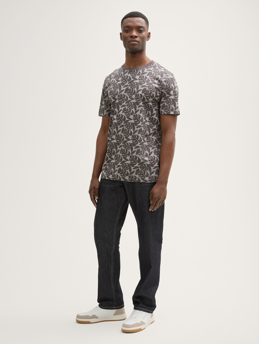 t-shirt mit allover-print
