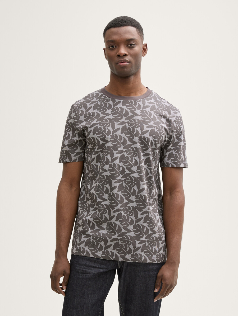t-shirt mit allover-print