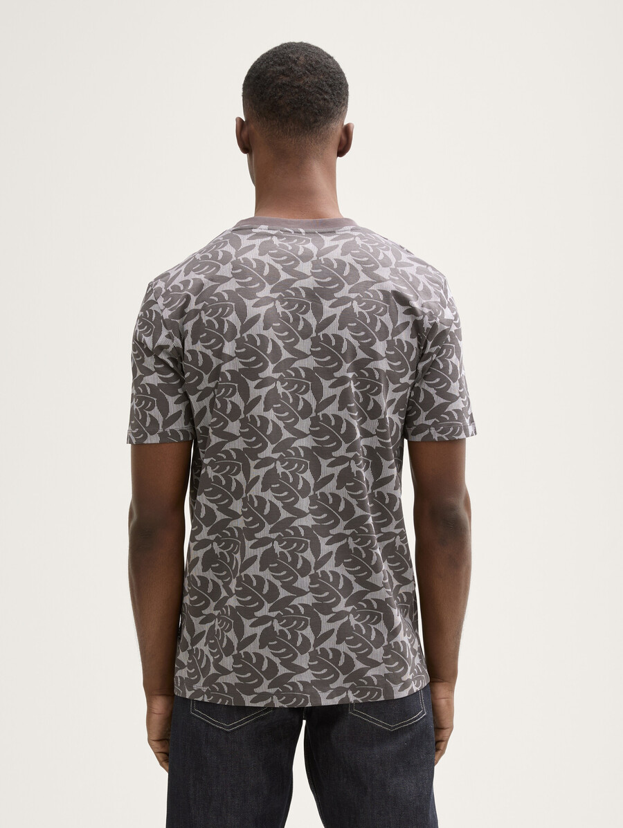t-shirt mit allover-print