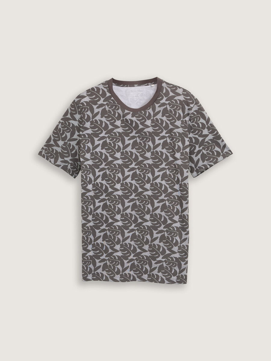 t-shirt mit allover-print