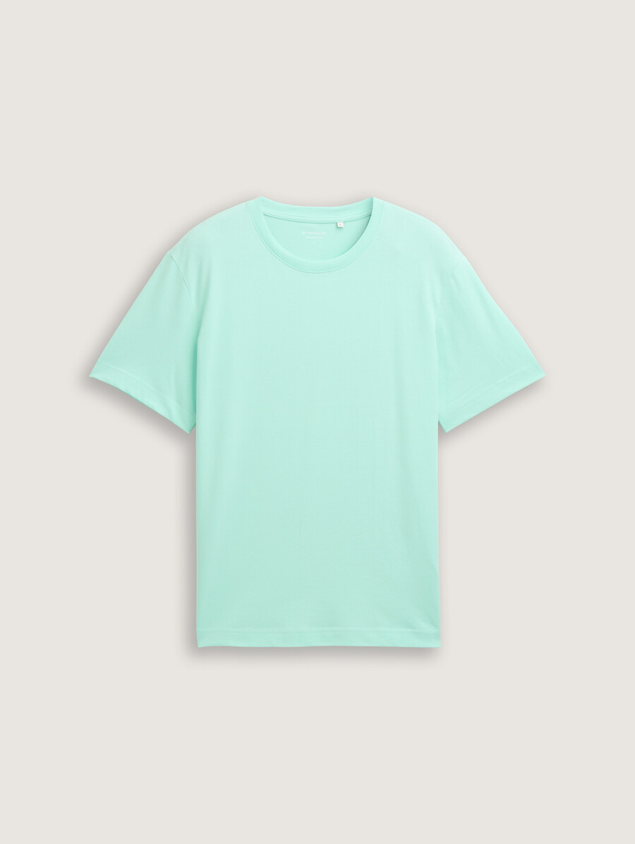 t-shirt mit piqué-struktur