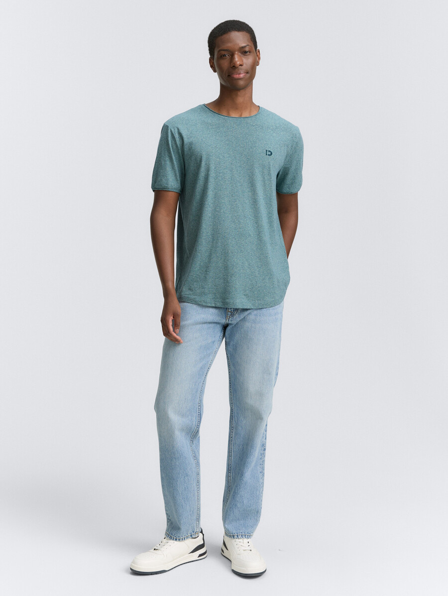 t-shirt im melange-look
