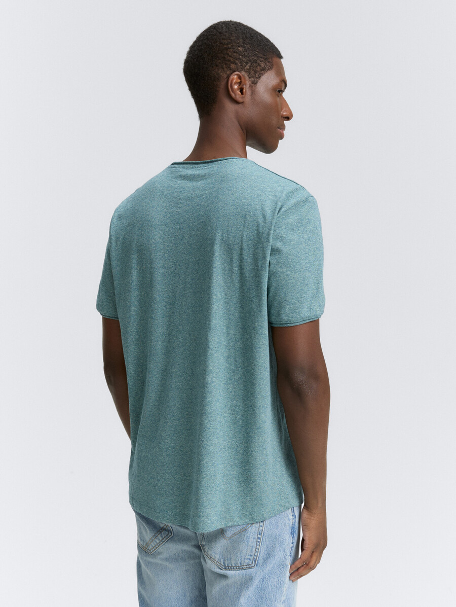 t-shirt im melange-look