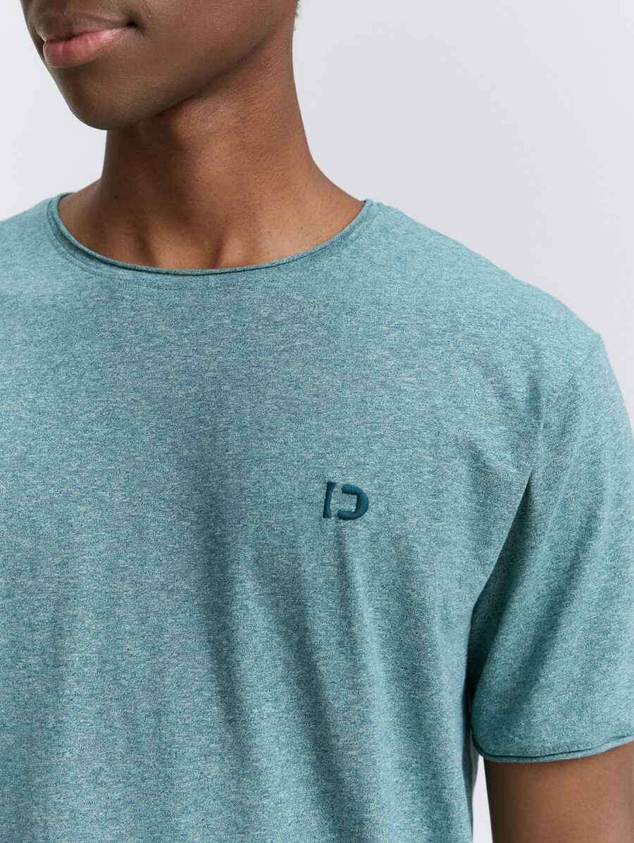 t-shirt im melange-look