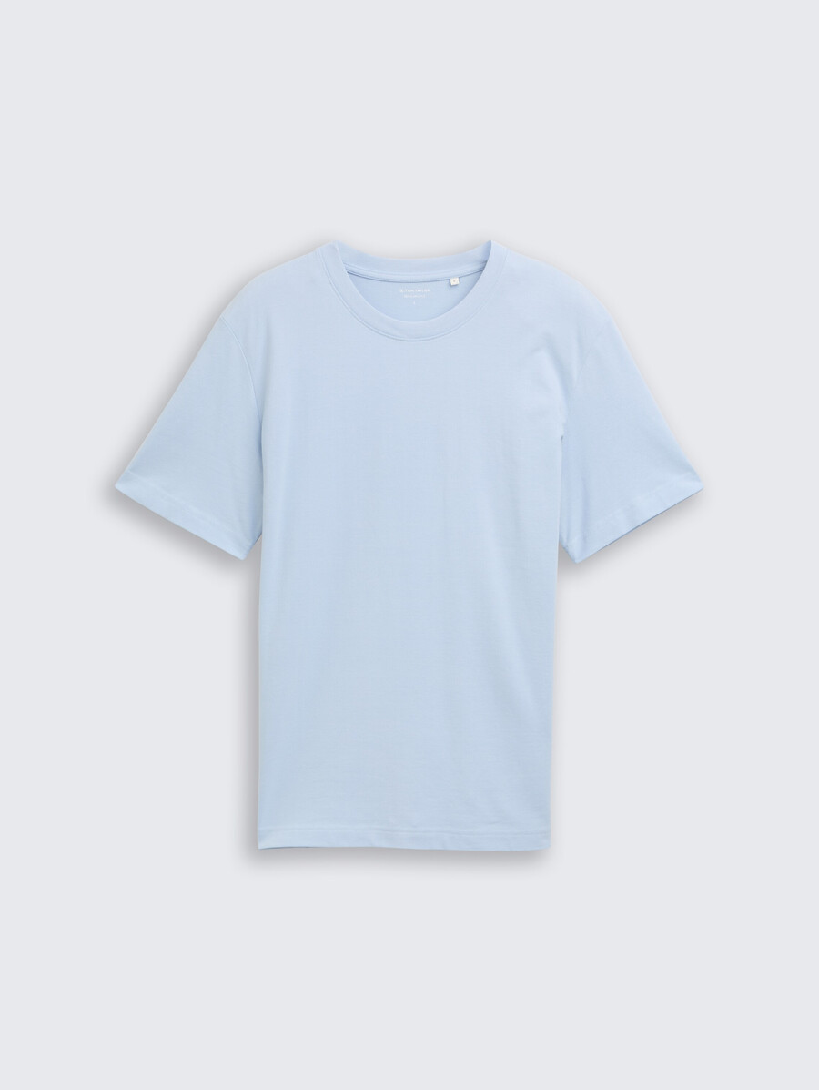 t-shirt mit piqué-struktur