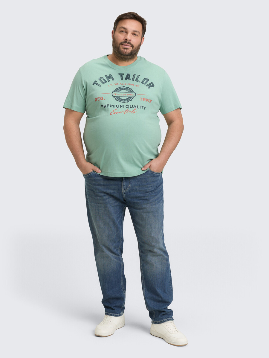 plus size - t-shirt mit logodruck