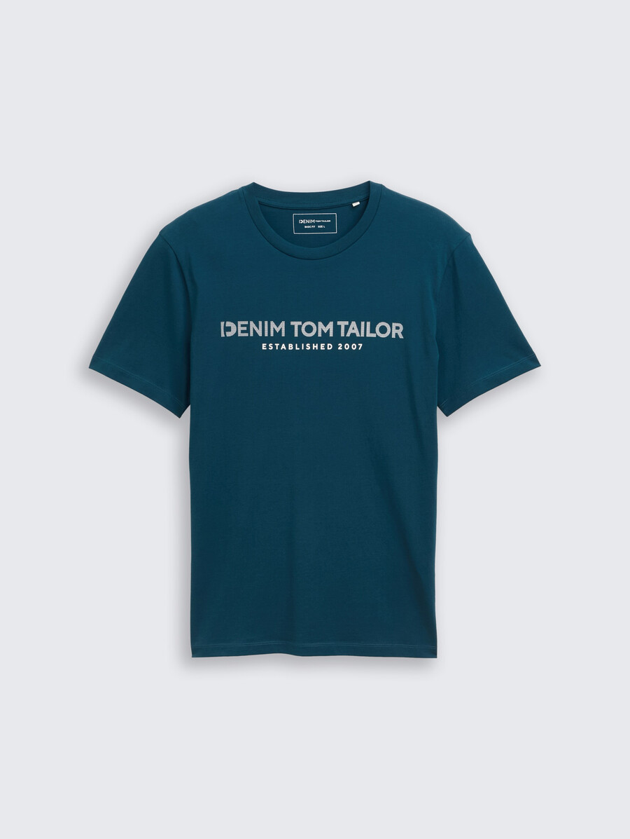 einfaches t-shirt mit logodruck