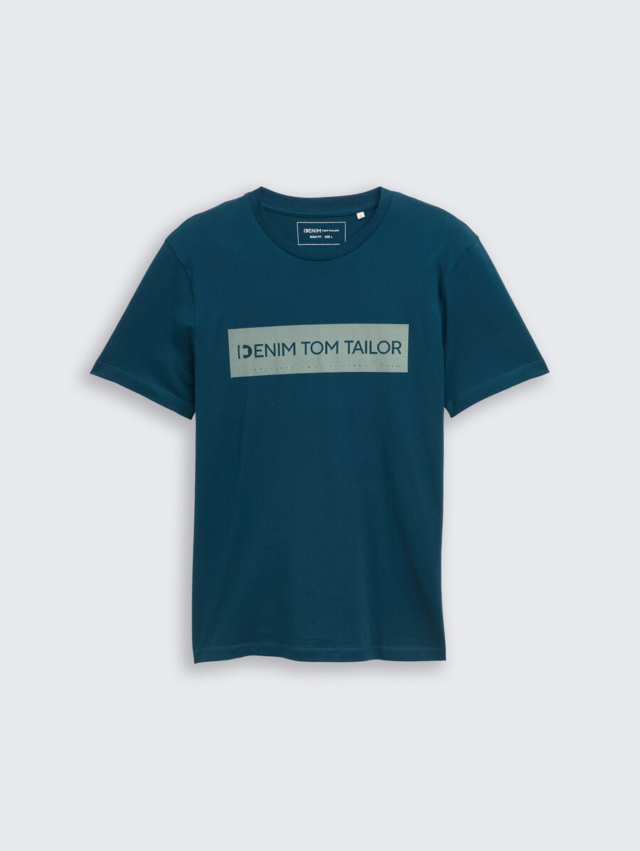 einfaches t-shirt mit logodruck