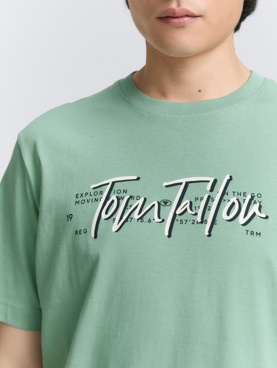 t-shirt mit logodruck