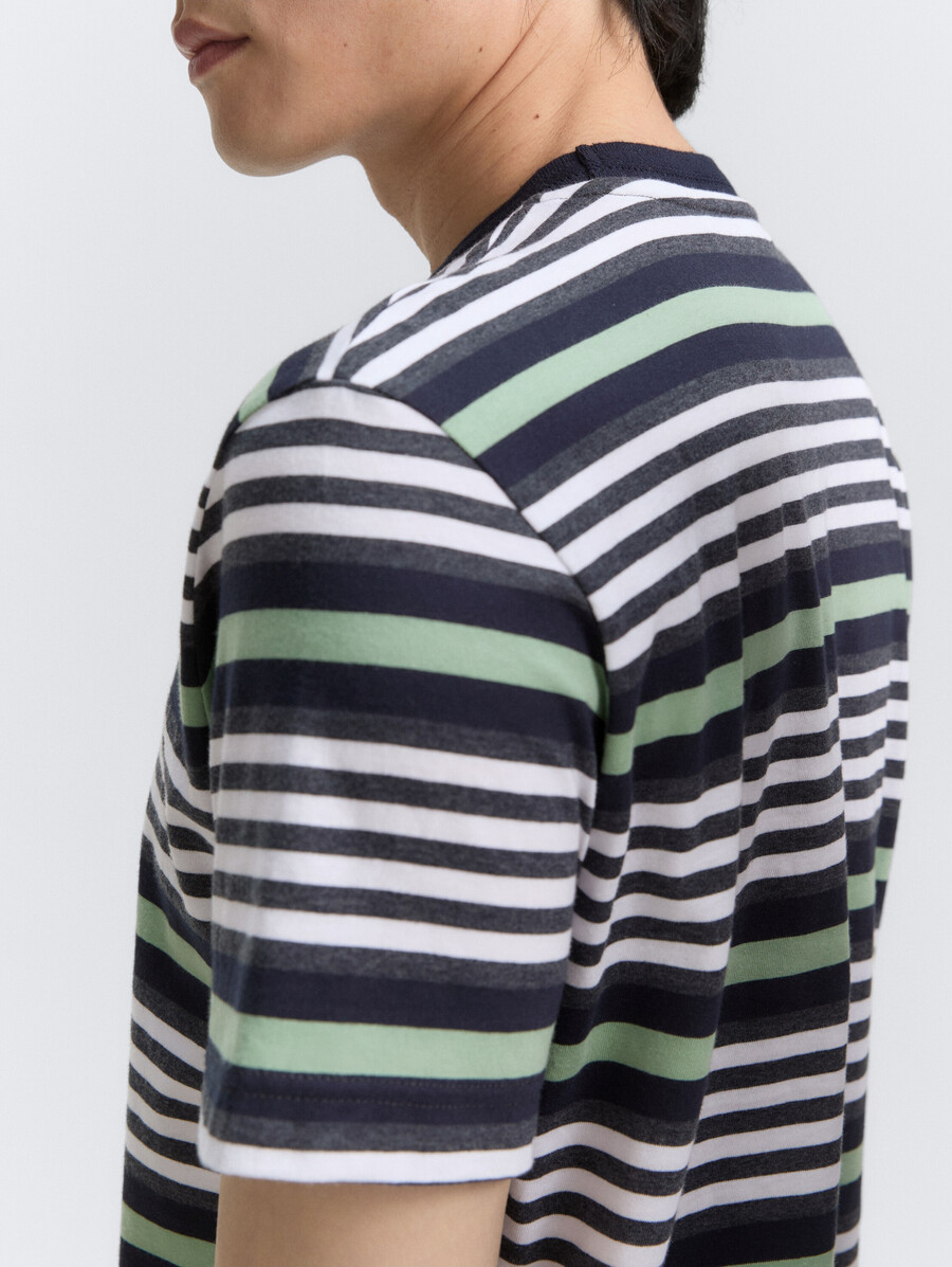t-shirt mit streifenmuster