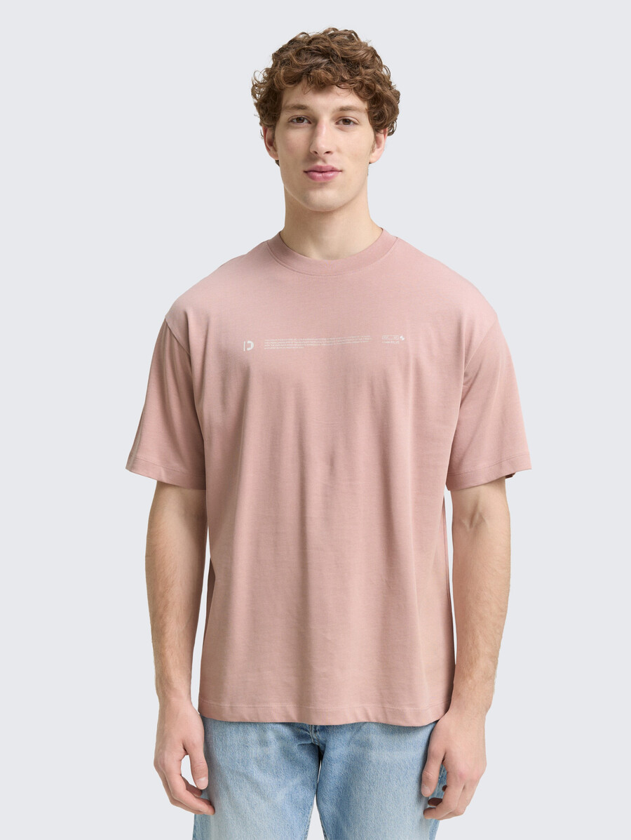 schweres jersey-t-shirt mit aufdruck