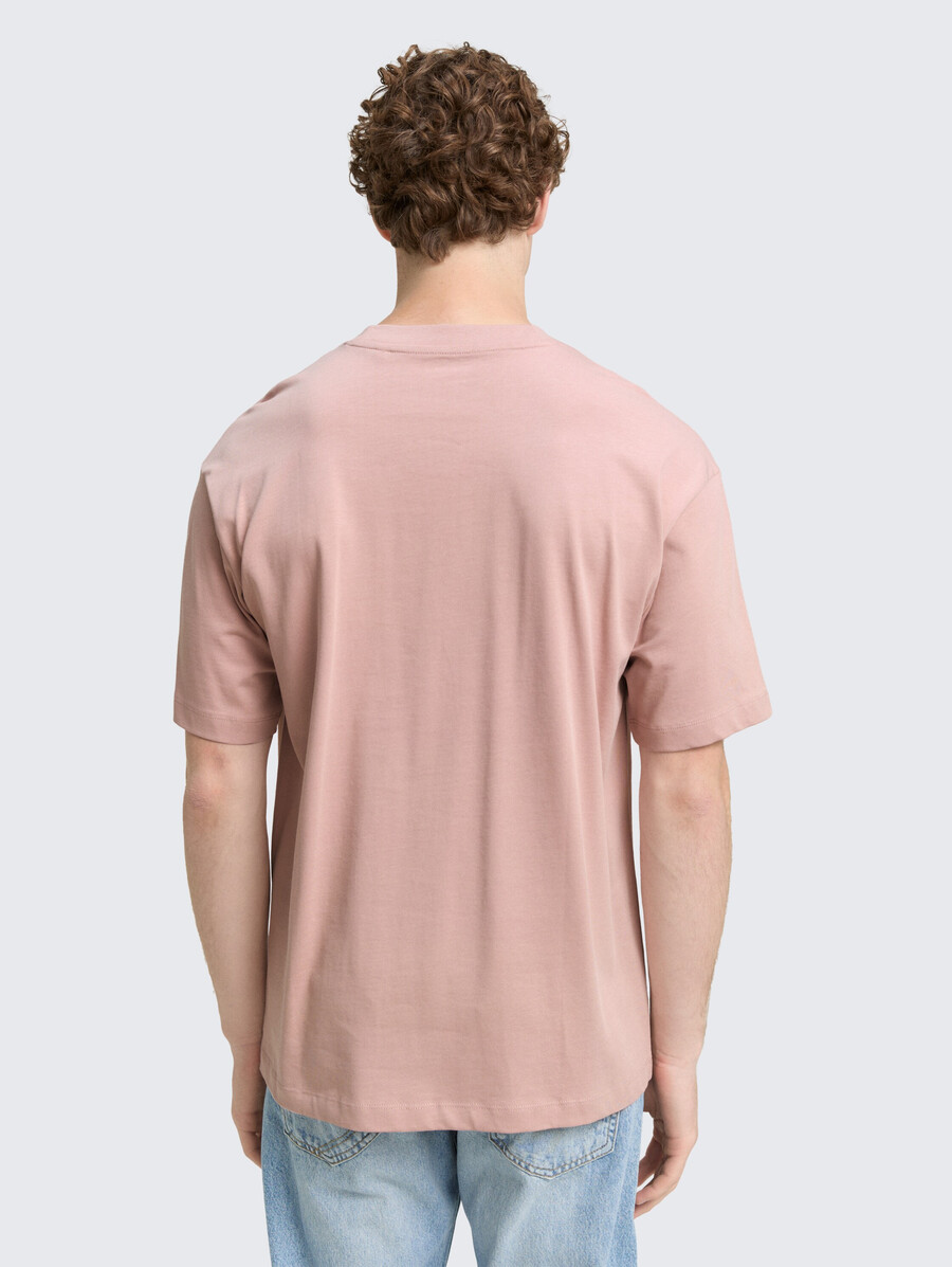 schweres jersey-t-shirt mit aufdruck