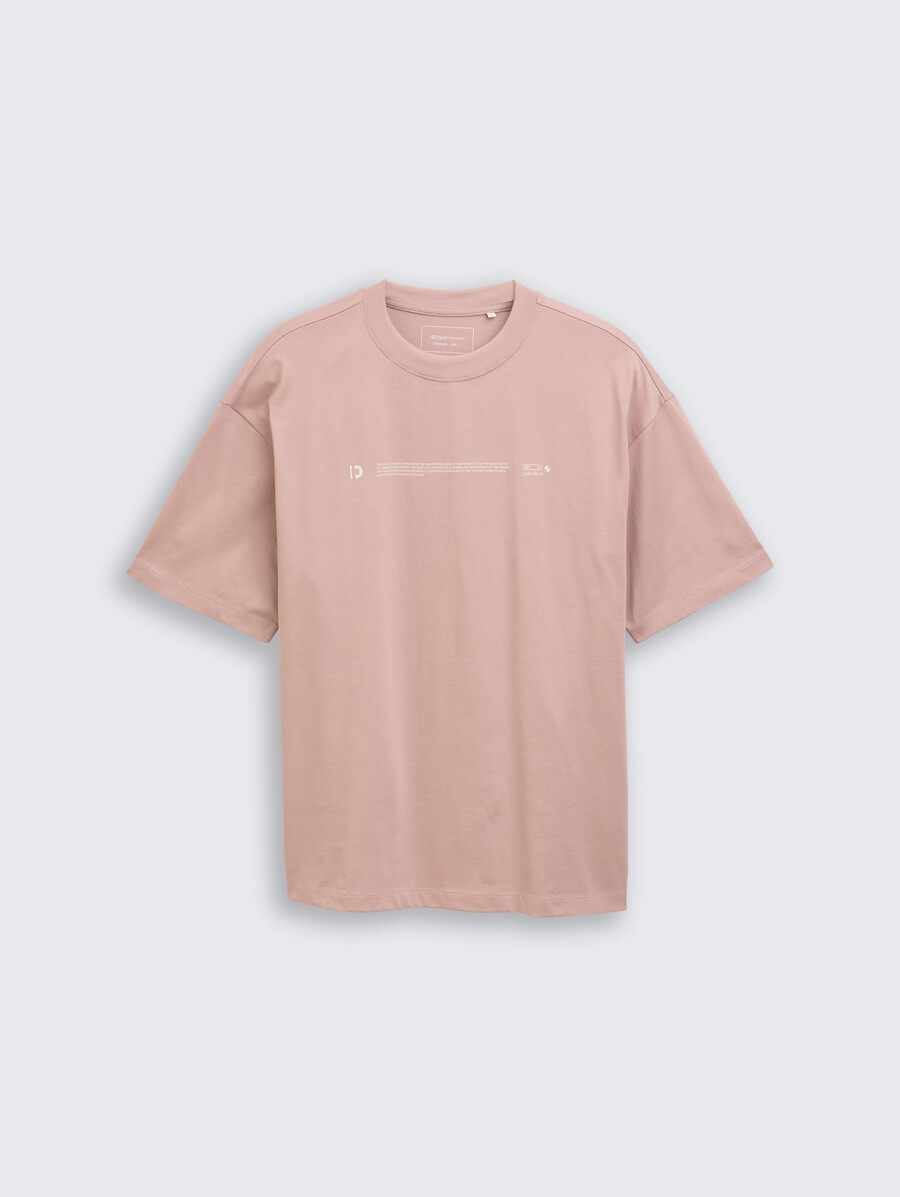 schweres jersey-t-shirt mit aufdruck