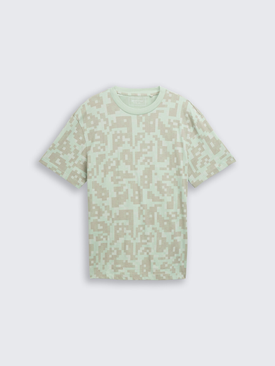 lässiges t-shirt mit muster