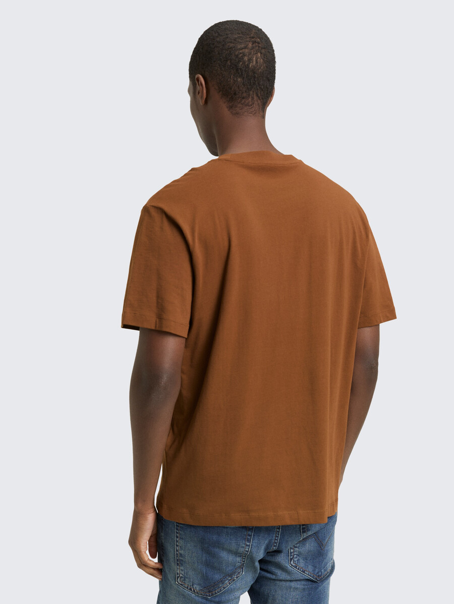baumwoll-t-shirt mit lockerer passform