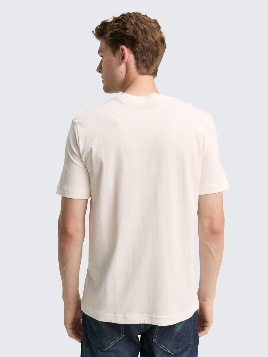 baumwoll-t-shirt mit logodruck