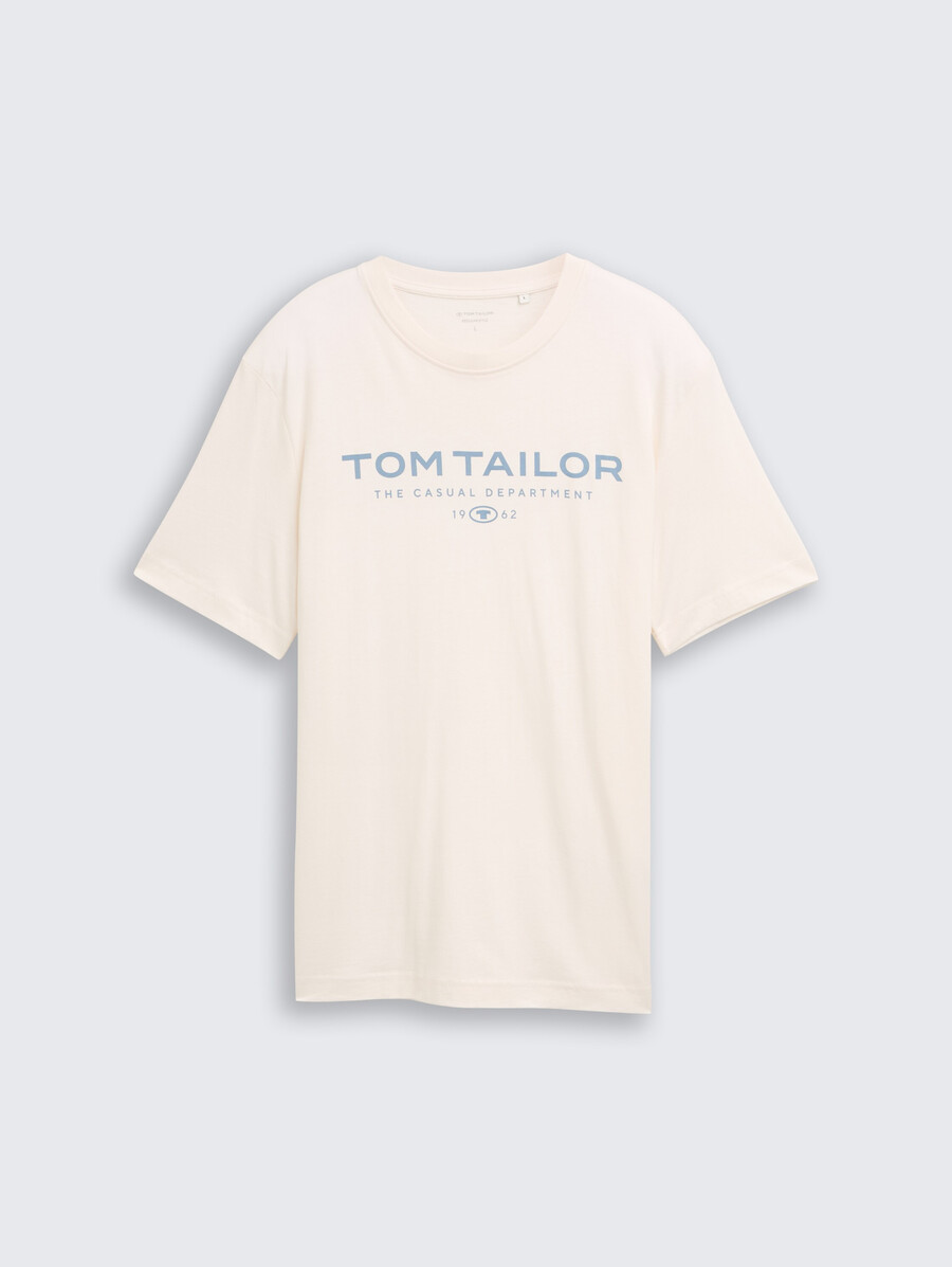 baumwoll-t-shirt mit logodruck