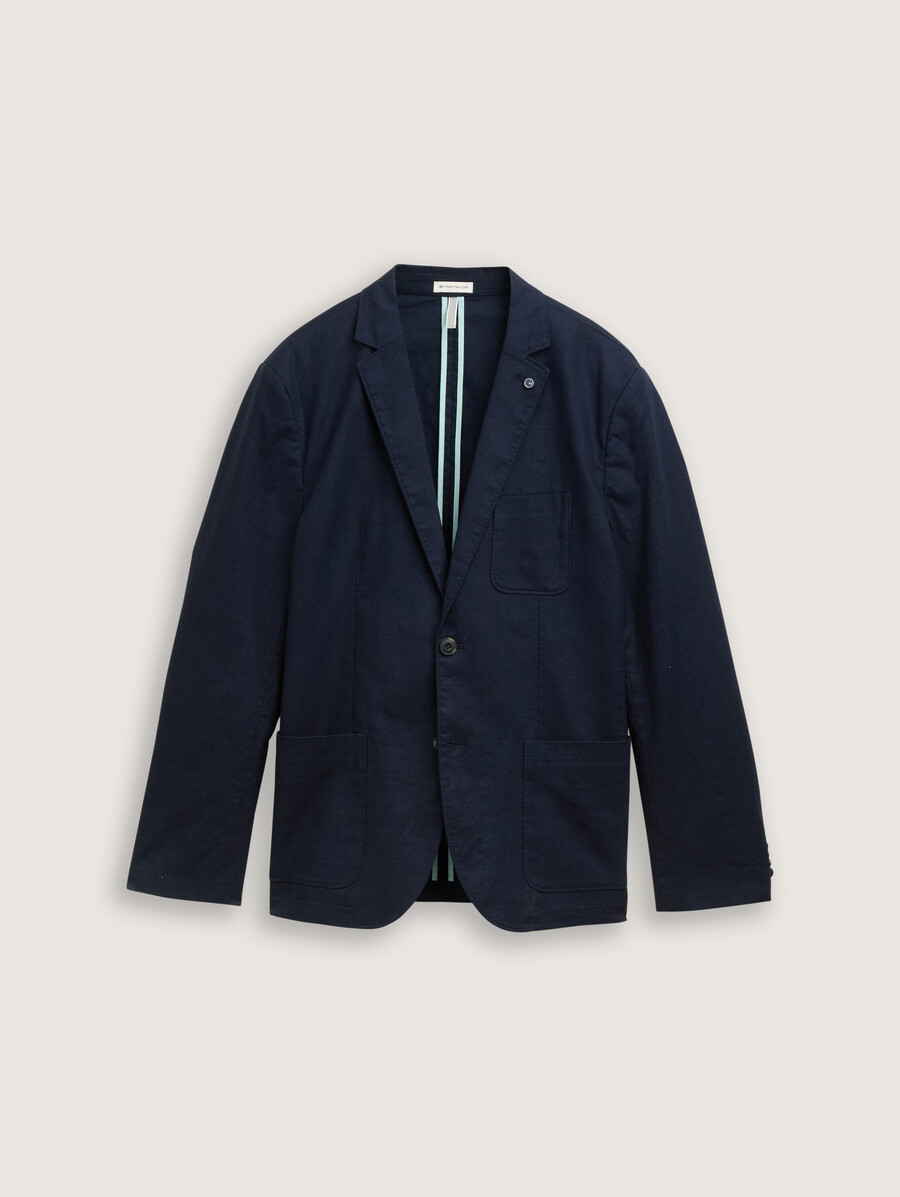 jacke mit leinenanteil