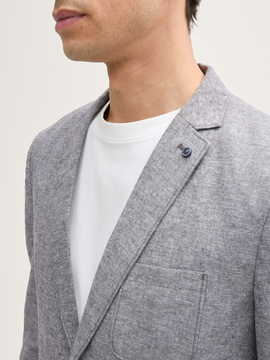 jacke mit leinenanteil