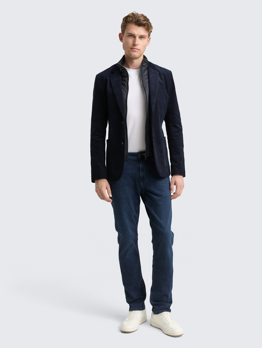 2-in-1 cordjacke mit herausnehmbarem einsatz