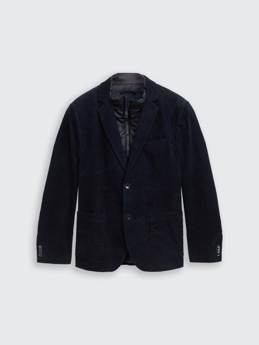 2-in-1 cordjacke mit herausnehmbarem einsatz