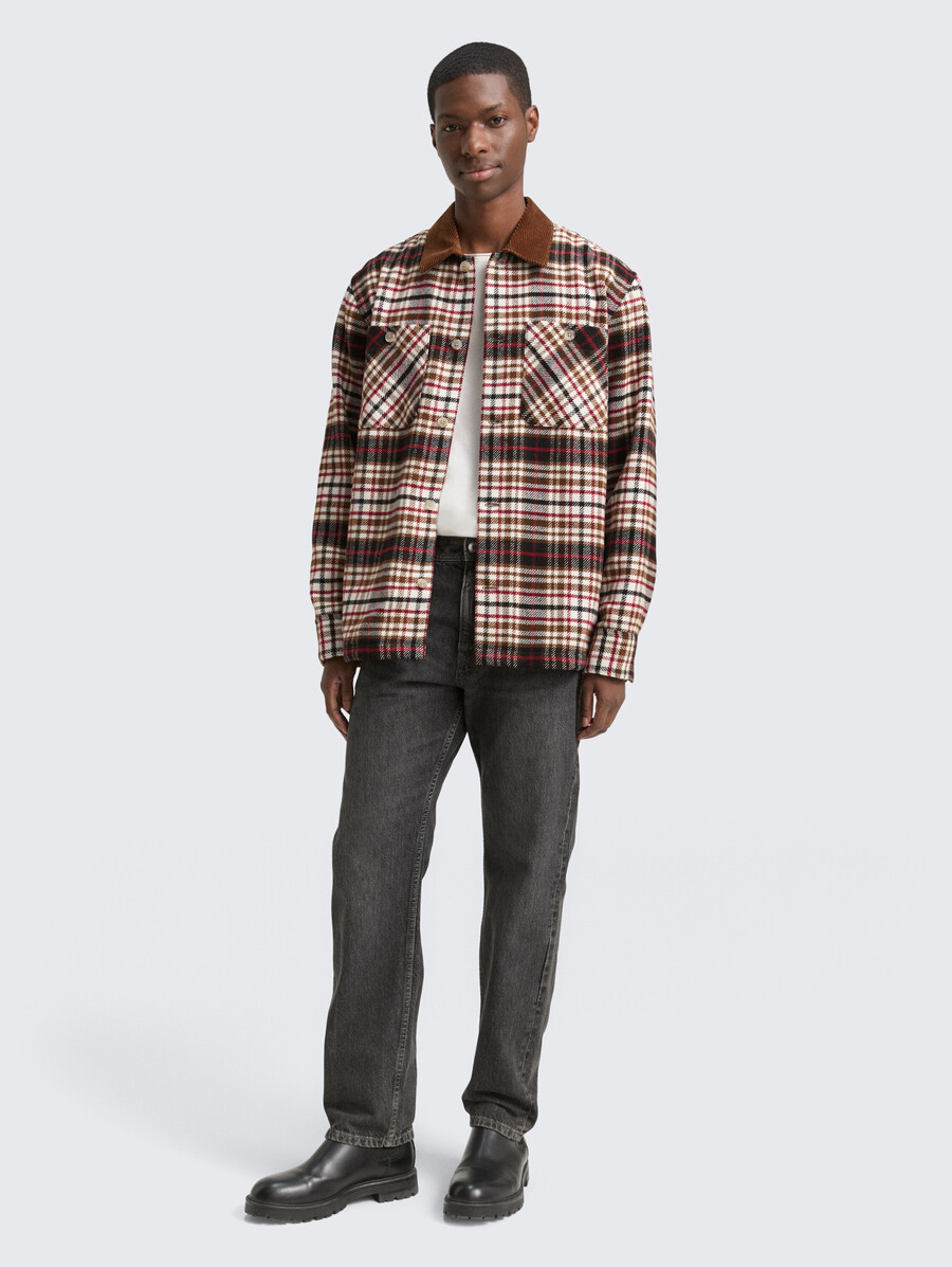 overshirt mit karomuster