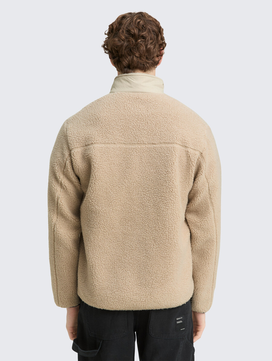 teddyjacke mit stehkragen