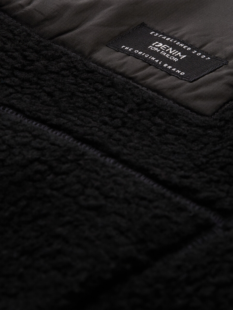 teddyjacke mit stehkragen