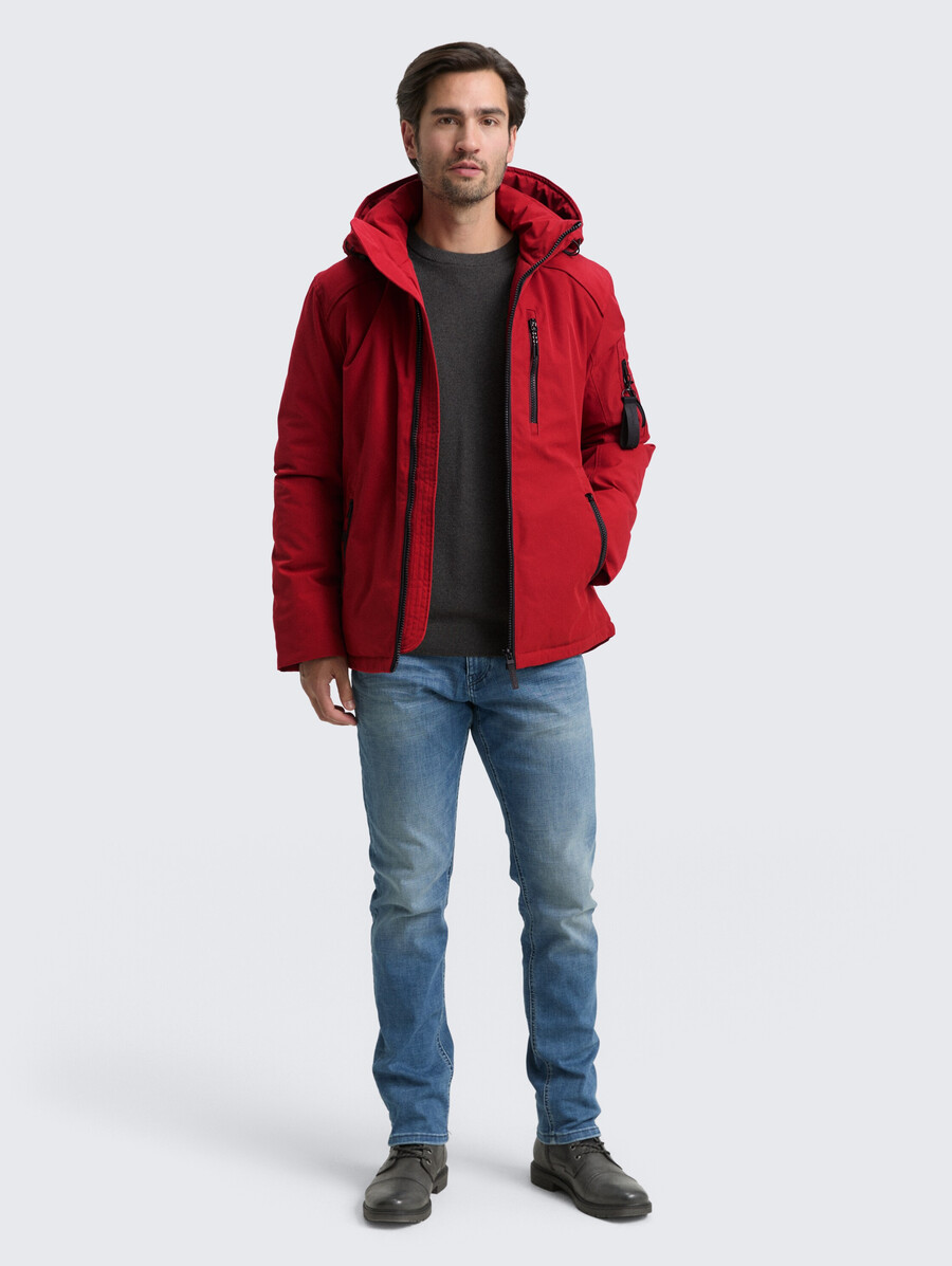 winterjacke mit abnehmbarer kapuze