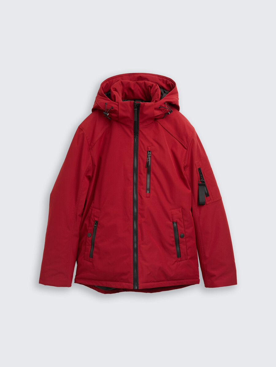 winterjacke mit abnehmbarer kapuze