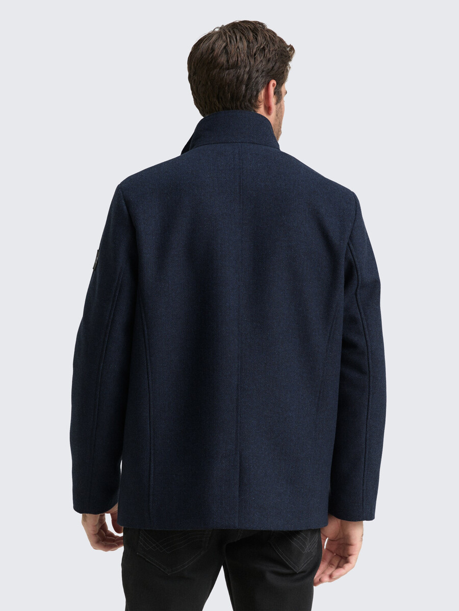 2-in-1 wolljacke mit herausnehmbarer innenjacke