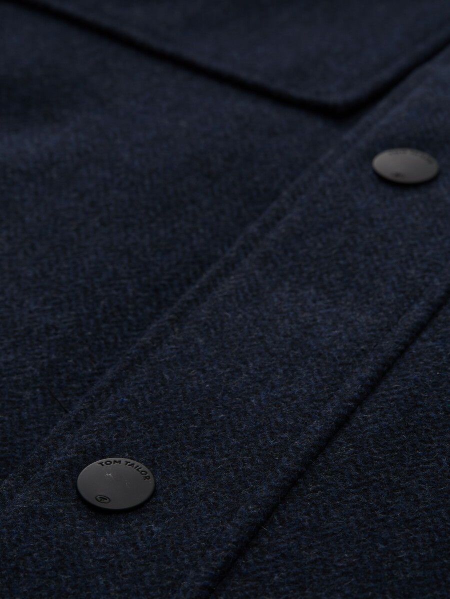 2-in-1 wolljacke mit herausnehmbarer innenjacke