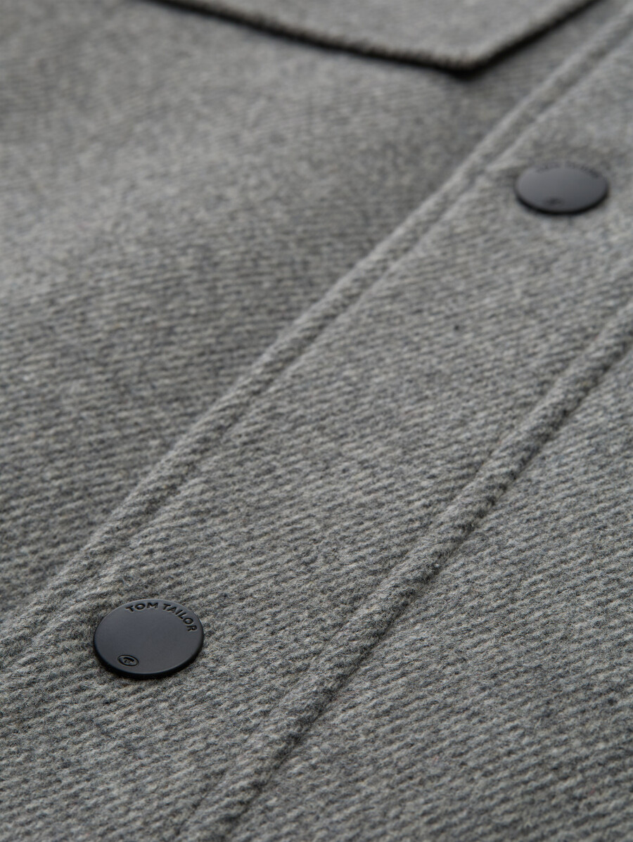 2-in-1 wolljacke mit herausnehmbarer innenjacke