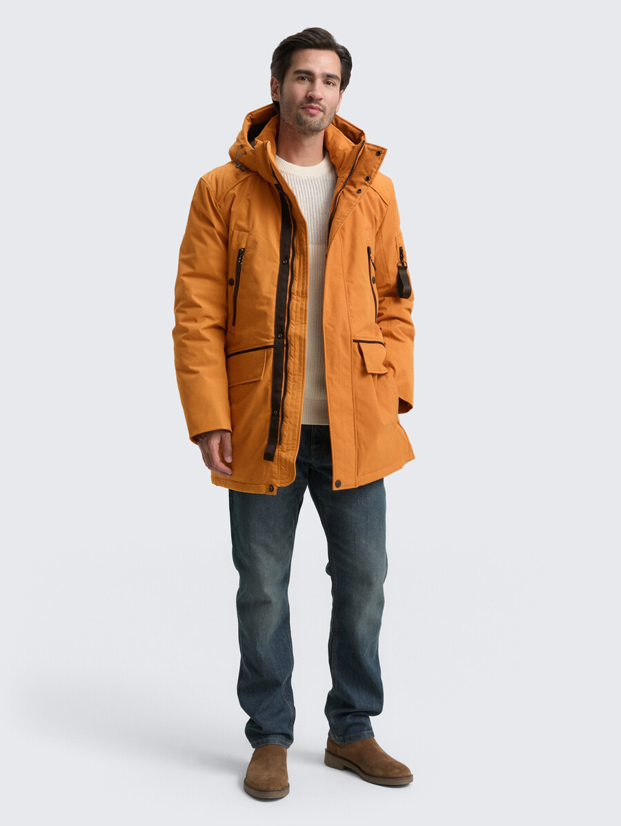 arktis-parka mit abnehmbarer kapuze