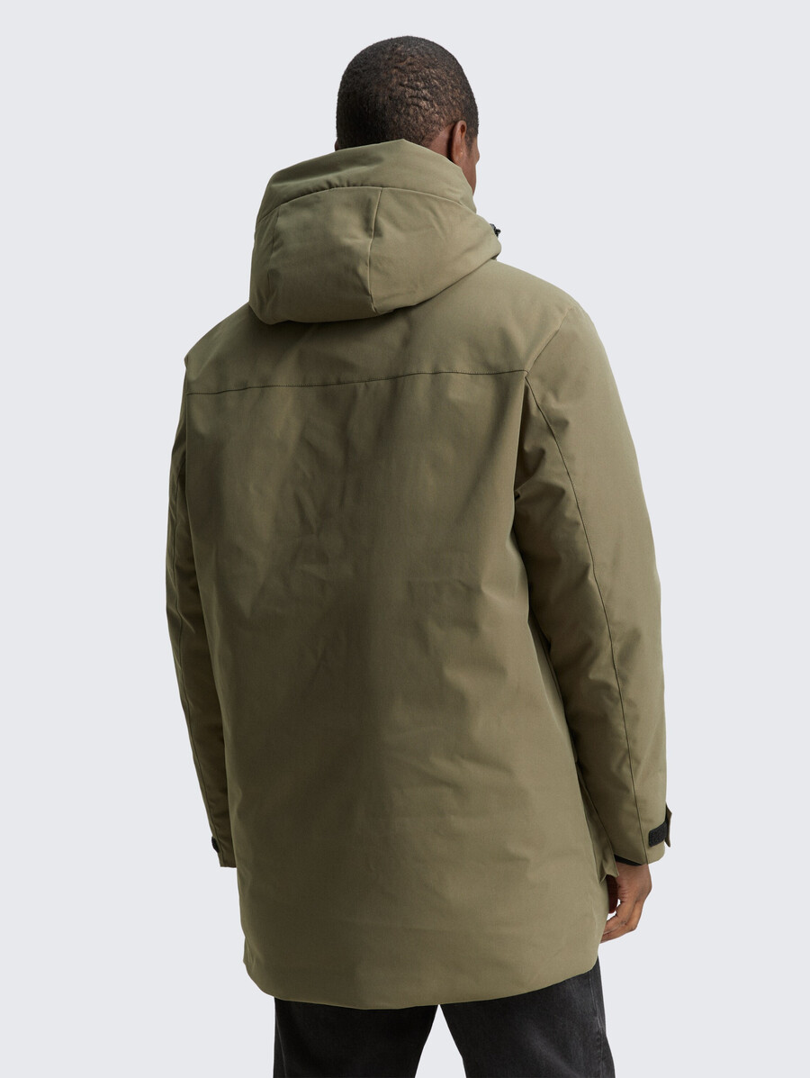 arktis-parka mit abnehmbarer kapuze