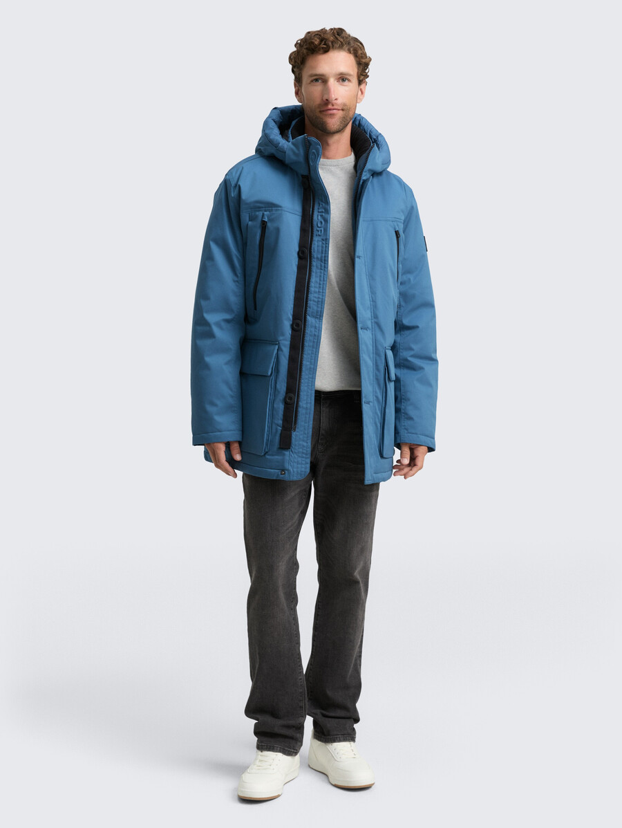 arktis-parka mit abnehmbarer kapuze