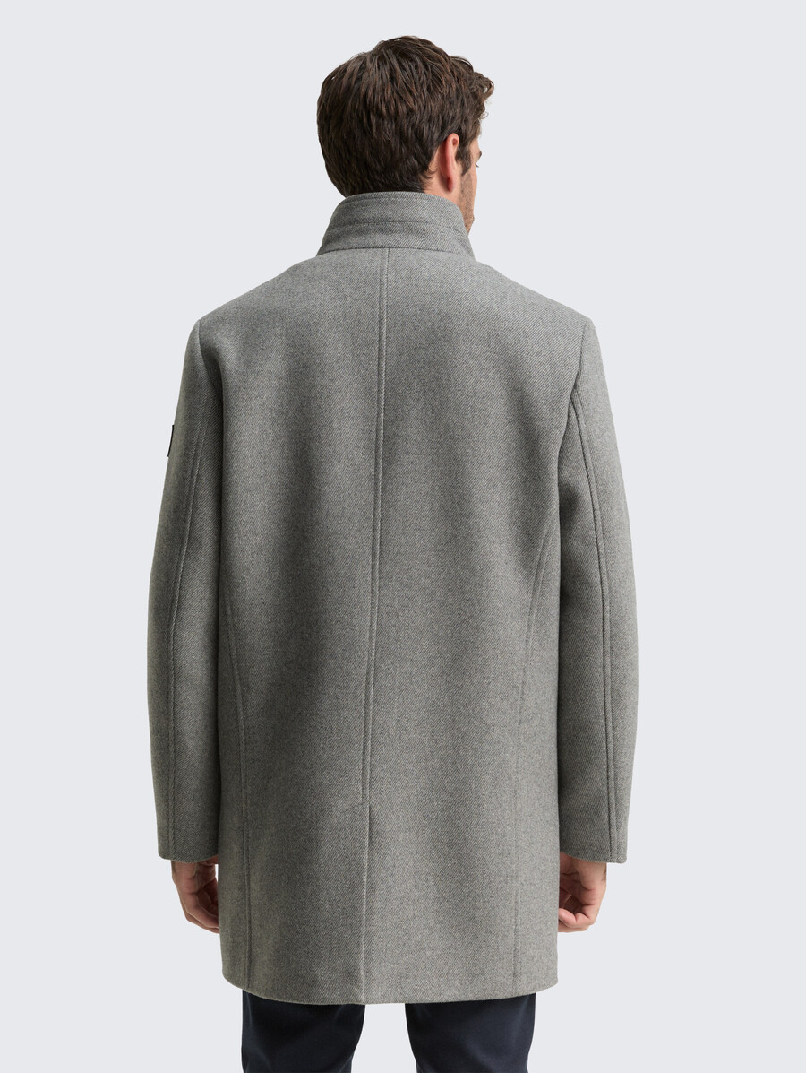 2-in-1 wollmantel mit herausnehmbarer innenjacke