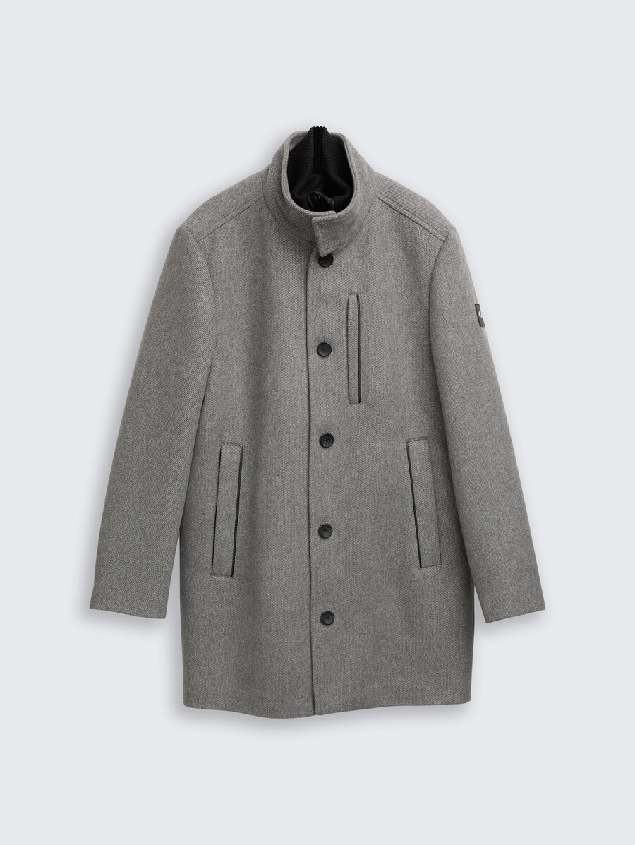 2-in-1 wollmantel mit herausnehmbarer innenjacke