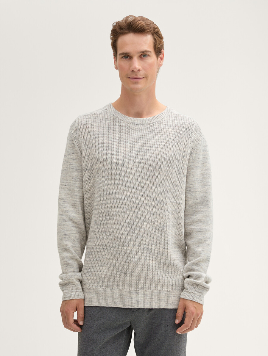 strickpullover mit wollanteil