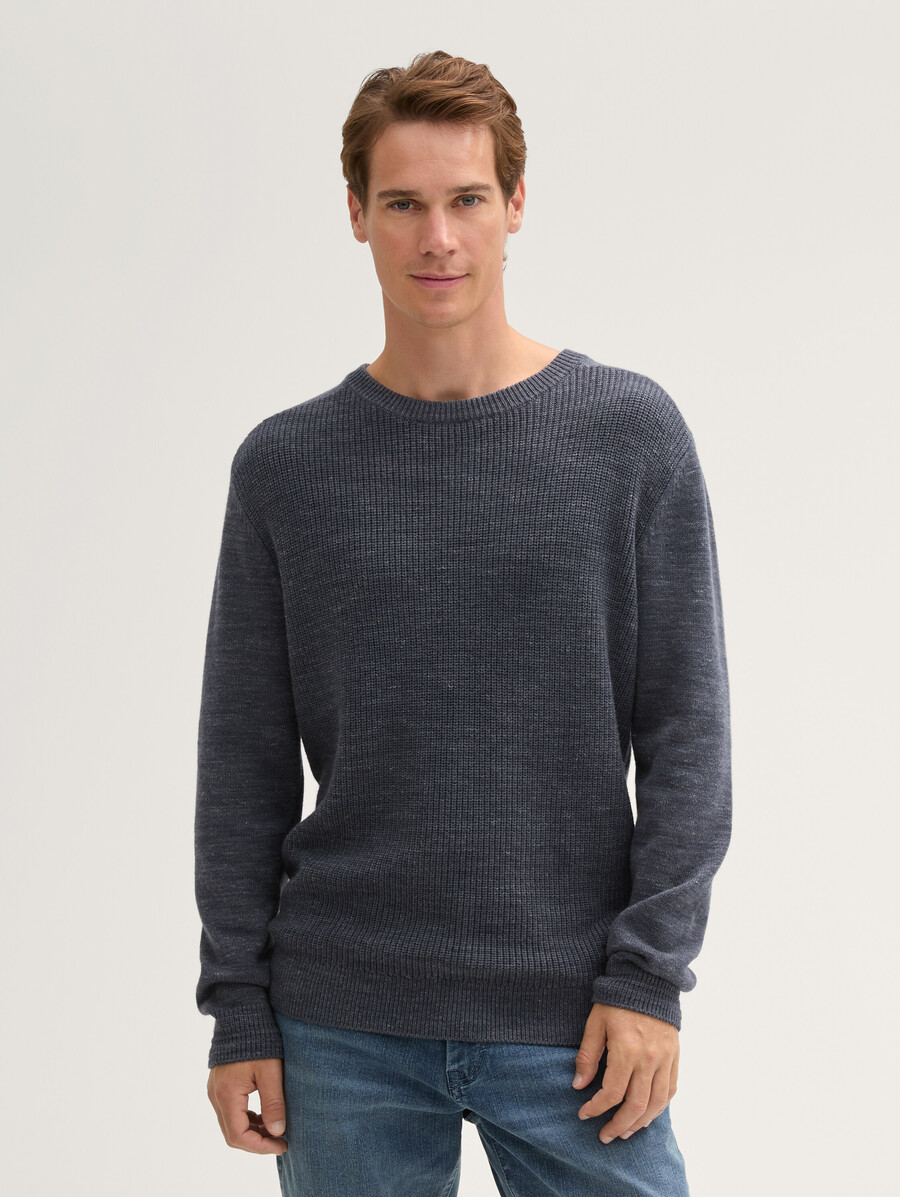 strickpullover mit wollanteil